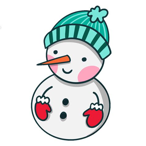 Free & Cute Snowman Clipart For Your Holiday Decorations | Diy und ...