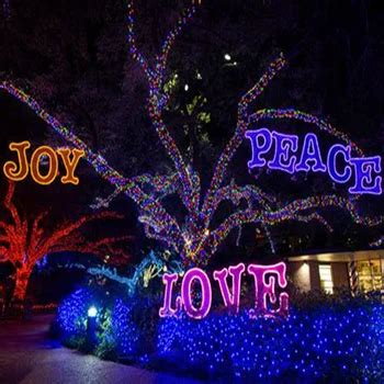 Outdoor Commercial Led Lighted Christmas Peace Sign Joy Letters ...