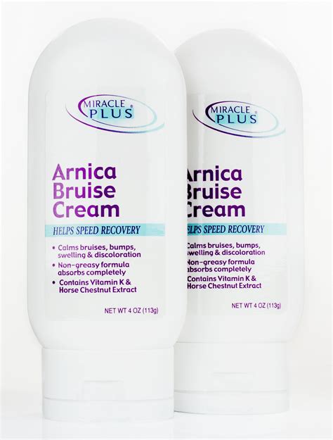 Miracle Plus Arnica Bruise Cream for Bruising, Swelling, Discoloration ...