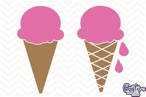 Ice Cream Cone Svg, Ice Cream Cut File, Summer Svg By Crafty Mama ...