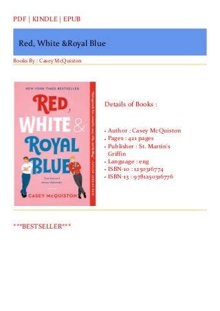 Red, White & Royal Blue (PDF) Download`s