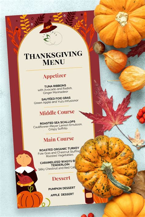 5 x magical template for thanksgiving menu options for 2020 ...