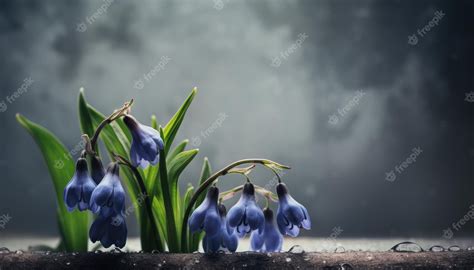 Premium AI Image | Bluebell Flowers Background