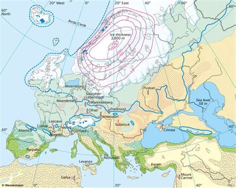 Diercke Weltatlas - Kartenansicht - Europe - Last ice age (approx ...