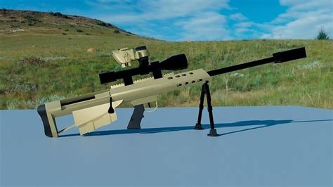 Barrett M95 Sniper 3D model | CGTrader