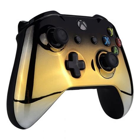 Xbox One S/X Custom Chrome Gold & Black Wireless Controller | Etsy