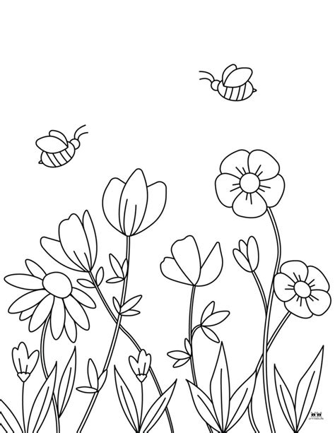 Flower Garden Coloring Sheets