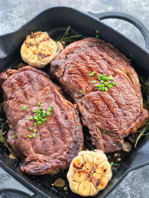 Simple Skillet Ribeye Steak – Cookin' with Mima