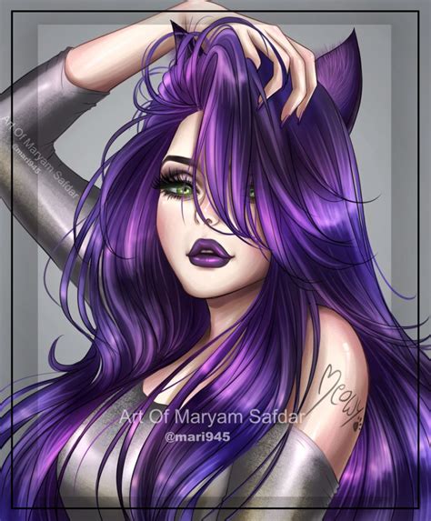 Feeling Purple by Mari945 on DeviantArt Cool Anime Girl, Kawaii Anime ...