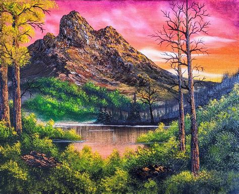 Mountain Sunrise Painting by Teri Lindley - Fine Art America