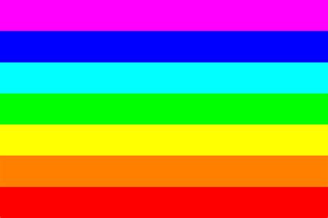 Rainbow Gradient with 7 colors, color order inverted - Openclipart