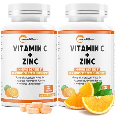 Vitamin C with Zinc (Infused w/ 25 Healthy Vitamins) Immune Support for ...