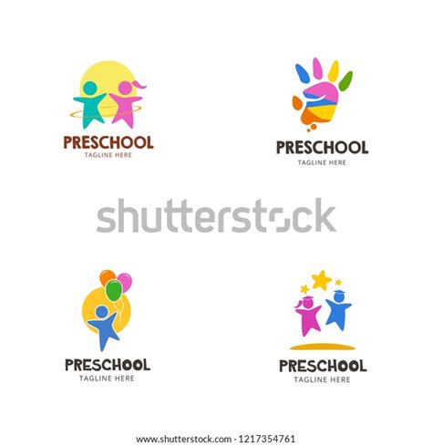 Preschool Logo Design Stock Vector (Royalty Free) 1217354761 | Shutterstock