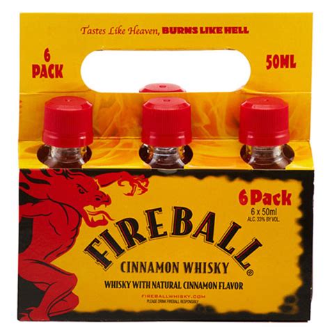 Fireball Mini 6 x 50ml (6 Pack) - Bayfield's