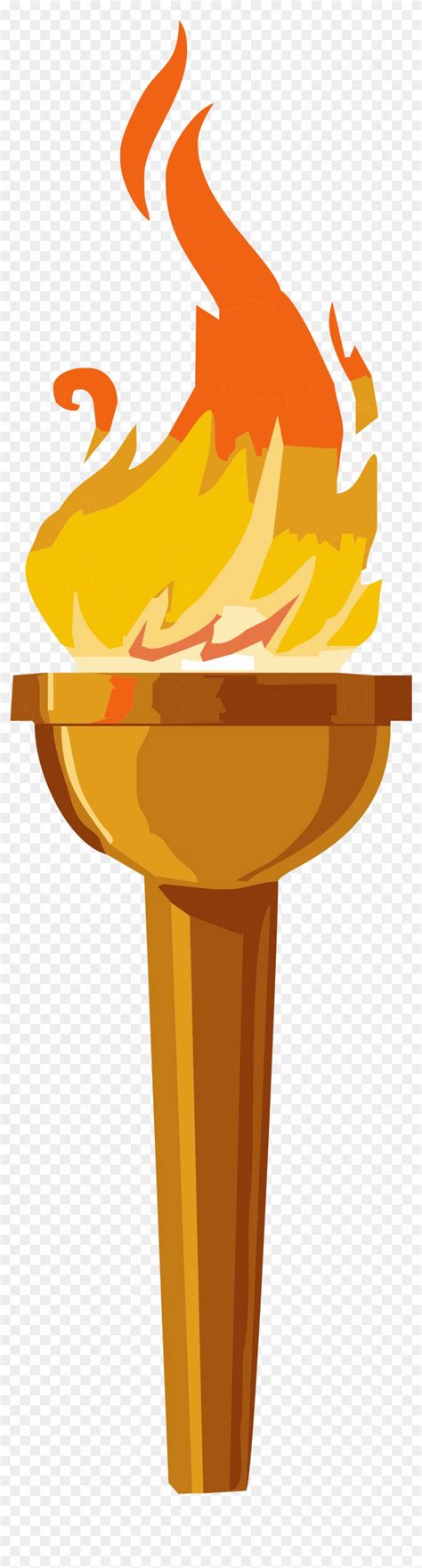 Cartoon Fire Torches , Fire - Olympic Torch Clip Art - Free Transparent ...