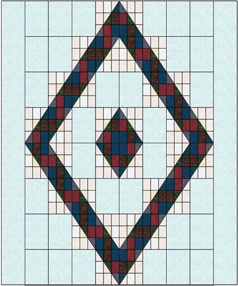 Diamond - digital quilt pattern - True Blue Quilts