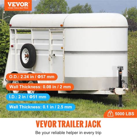 VEVOR 5000-lb Capacity Electric Trailer Jack XLSTCA5000LBS68FVV0 at ...