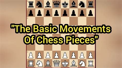 The Basic Movements of Chess Pieces