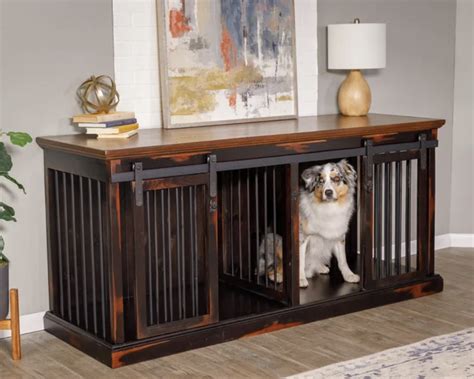 Stylish Dog Crate Furniture for 2 Dogs - 30+ Options - Hey, Djangles.