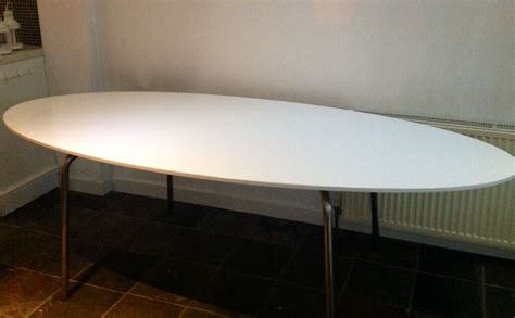 Ikea Round Dining Table White / IKEA White Expandable/Collapseable ...