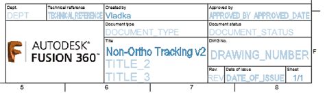Fusion 360 Help | Title blocks and borders | Autodesk