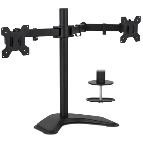 Mount-It! Dual Monitor Desk Stand, Two Monitor Mount Fits 19-32 Inch ...