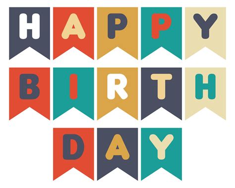 Happy Birthday Banners Signs - 10 Free PDF Printables | Printablee