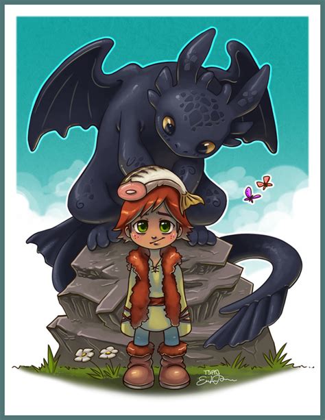 Toothless and Hiccup by TsaoShin on DeviantArt