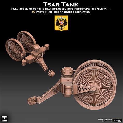 3D file Tsar Tank 🪖・3D print model to download・Cults