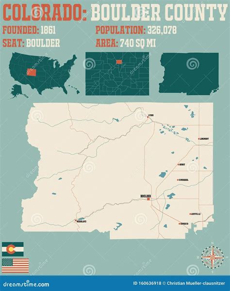 Boulder County Map Colorado – Warehouse of Ideas