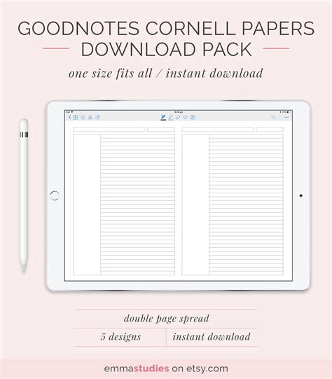 Downloadable Goodnotes Templates Free