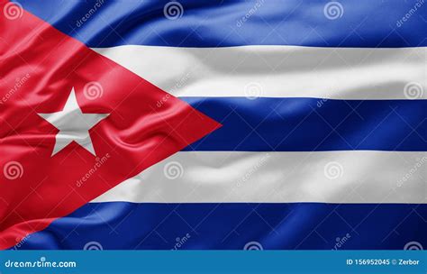 Waving National Flag of Cuba Stock Image - Image of celebration ...