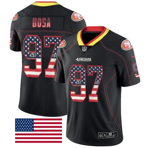 where to buy cheap nfl jerseys 49ers #97 Nick Bosa Black Men\’s ...