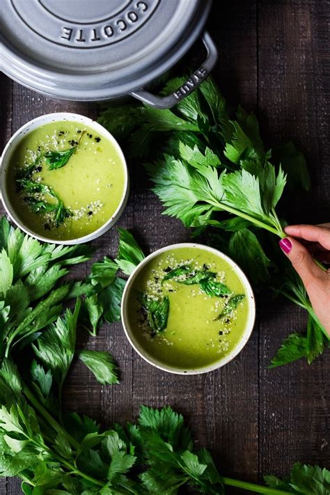 Delcious & Simple Celery Soup | Feasting At Home