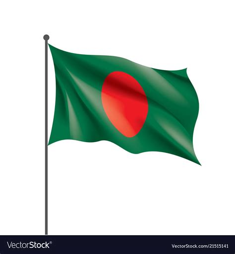 Bangladesh flag Royalty Free Vector Image - VectorStock