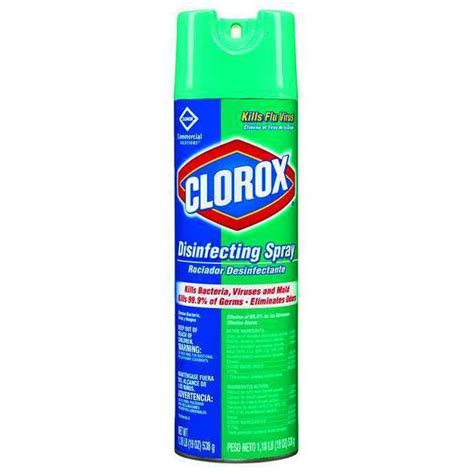 Clorox Disinfectant Spray, 19 oz. Aerosol Can, Unscented 38504 | Zoro