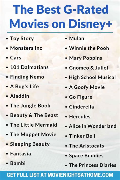 50+ Best G-Rated Movies on Disney Plus for Kids 2024