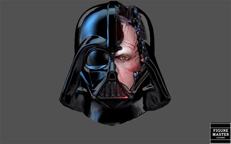 DARTH VADER Anakin Damaged Helmet Custom Head for Figure 3d Print Stl ...