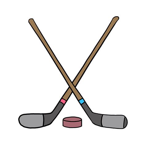 How To Draw Hockey Sticks Really Easy Drawing Tutorial | Images and ...