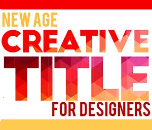 Infographic - Creative Titles for Designers - Zillion Designs