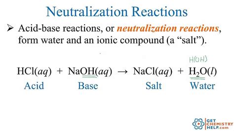 Glory What Is The Neutralization Equation Bill Nye Chemical Reactions ...