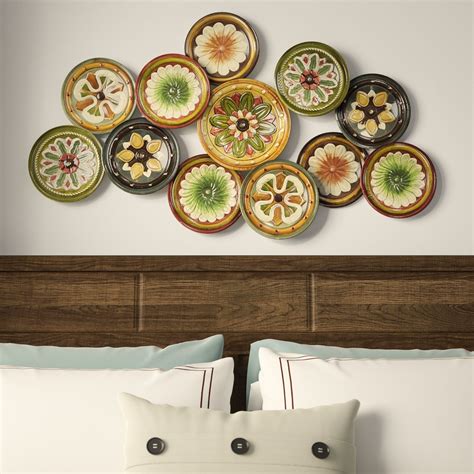 30 Inspirations Scattered Metal Italian Plates Wall Decor