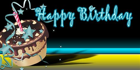 Happy Birthday Banner - Black Cake - Vinyl Banners | Gatorprints