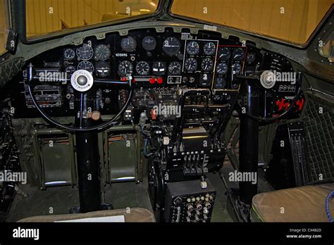 B-17 Flying Fortress Cockpit Palm Springs Air Museum Stock Photo ...