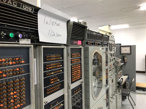 UNIVAC 1219-B military mainframe computer circa 1965. It’s a general ...