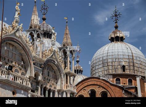 Details of St Mark's Basilica or the Basilica di San Marco in Italian ...