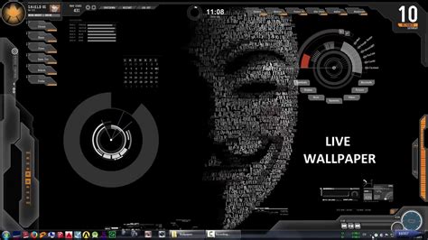 Transform Your Desktop with Dynamic Rainmeter Live Wallpaper