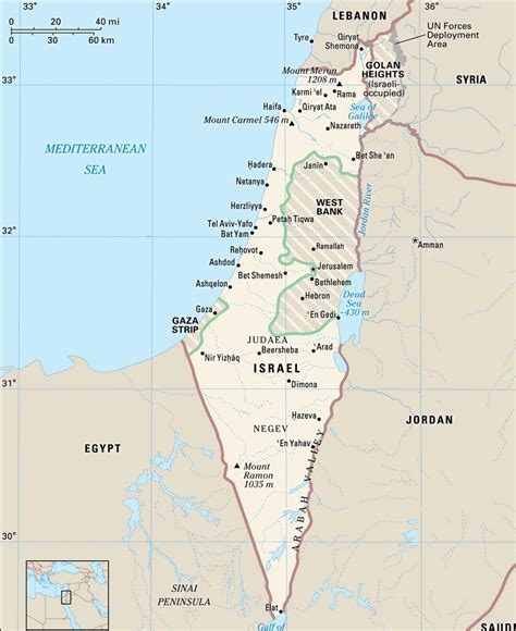 Capital Of Israel Map