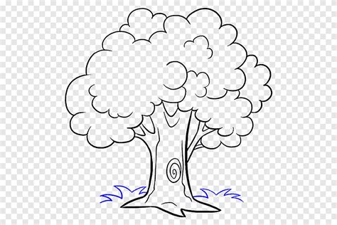 How to Draw Trees Drawing Cartoon Sketch, cartoon tree, white, pencil ...