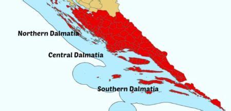 Map of the Dalmatia Coast - Croatia Wise